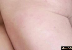 Stepteen's wet pussy hole gets pounded in missionary position