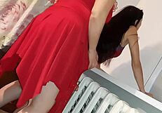 Wow, I helped her cum watching her masturbate with a strapon! Lesbian illusion girls rock