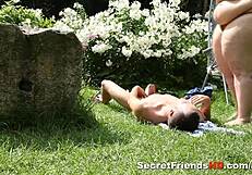 Big tits homemade brunette gets big dick outdoors