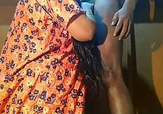 uncle sneaking around with aunty asleep, having secret sex while no one's watching. it's wild to see!