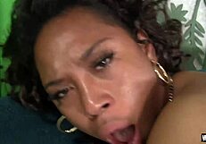 Beautiful black girls Myeshia Nikole and Layla Monroe having fun