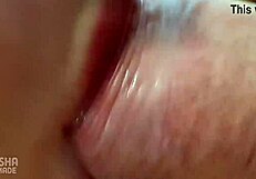 Close up of a blowjob on a big cock in a homemade gay video