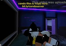 Deepthroat Roblox player's naughty adventure in a condo bed