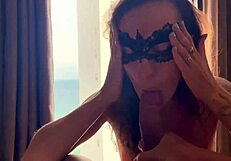 Beautiful girlfriend gives great blow job and facial in POV
