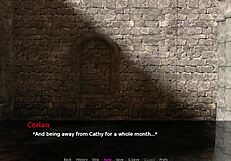 A medieval themed porn video with a shaven headed seductress