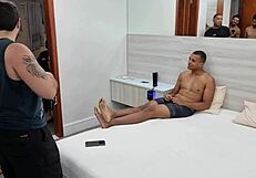 Small waist amateur gets fucked hard by two men