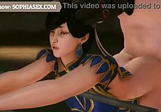 Hot anime fighters get naked and fuck hard