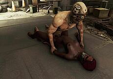 Dark desires: Hot black man in bondage in a 3D porn video