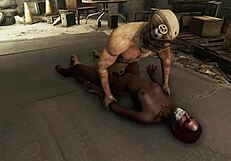 Dark desires: Hot black man in bondage in a 3D porn video