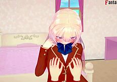 3D animated Honami Ichinose gives a mind-blowing BJ