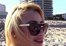College girls go wild during spring break and give great blow jobs to big cocks