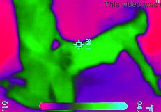 Beautiful woman caught in the act on night vision cameras