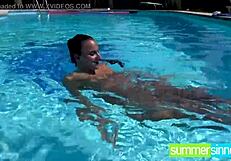 Summersinner Com - Tanned Beauty Strips Naked on Beach to Lure White Stud! Her Shaved Pussy Gets Torn Apart!