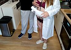 Stepson-in-law helps with incontinence of mother-in-law in a rather kinky scene