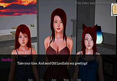 3D porn game with my new family