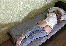 Anal sex with a woman who is not a virgin in a homemade video