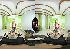VR porn with hot Latina babe Veronica Leal in action