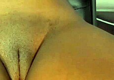 Big ass teen masturbates with pink toy and water