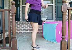 Public humiliation for the fat housewife with a big ass