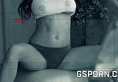 Secret camera captures Brandy Aniston’s big boobs and anal sex