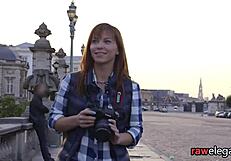 Beautiful European maid gets interracial anal sex while on her fours