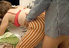 Blonde French amateur gets her ass rimjob and fucked