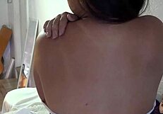 Beautiful Filipino MILF with natural big boobs lactates for your pleasure
