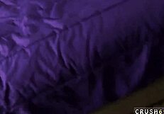 Intimate family threesome with a young woman and her stepfather and brother