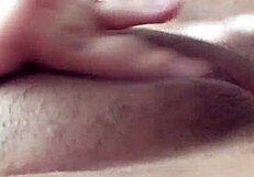 Hot Asian girl masturbates and gets horny
