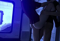 3D game of big tits bouncing in femdom action