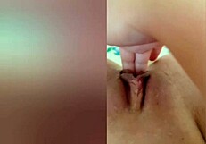 Young girl masturbates her wet pussy in a homemade video