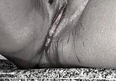 A big black cock penetrates a fat Latina's ass and makes her squirt