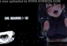 A sexy woman moaning while she masturbates with a hand job
