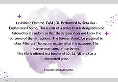 F4M Domme JOI - 1 of 12