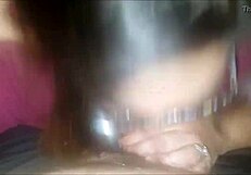 Beautiful glasses wearing chubby girl gives great blow job