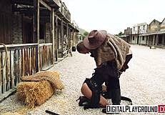 Big cock fucking in Digitalplayground video with femdom and licking
