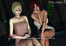 Hentai game with big titted MILF and 3D animation