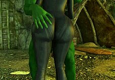 Scarlett Johansson gets smashed hard by Hulk in wild action!