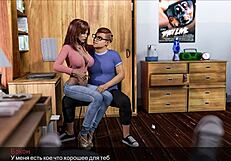 Unrestrained love: FFM group bathroom scene with cum and big cocks