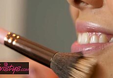 Sativa and Lynn's hot girl-on-girl action and ass licking
