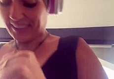 Big natural tits bounce while I fart and sweat