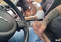 My girlfriend and I try out dogging with a well-endowed man