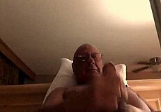 Gay men with big cocks compete in a cumshot competition