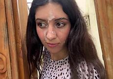 Skinny blonde got caught with a sex toy