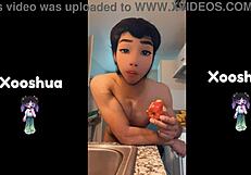 Young gay guy goes wild in gay porn video