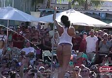 Sluts go wild at the pool party in Key West