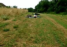 Amateur couple’s camping adventure turns into an ass worshiping session