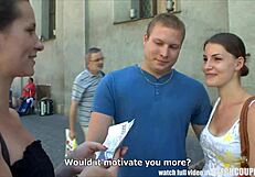 Young Czech couple earns money by having sex in public with other couple