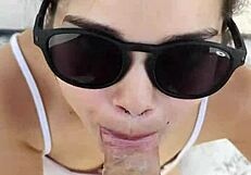 Hot Brazilian couple enjoys outdoor sex and oral POV