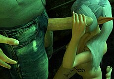 Parody of Frieren: The Last Journey's erotic scenes with elf maidens